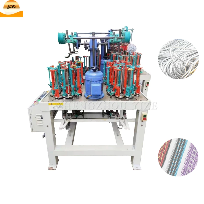 Computerized 6mm to 12mm 3 Strand Banana Fiber Rope Nylon Rope Making Machine Lace Elastic Fabric Braider Braiding Machine