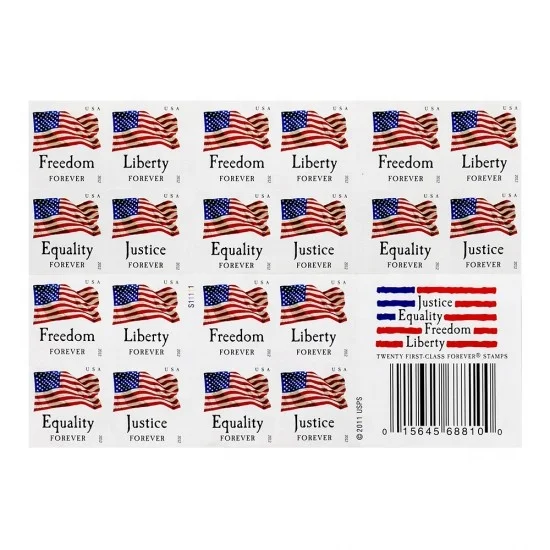 2012 first-class forever stamp-flag and equality