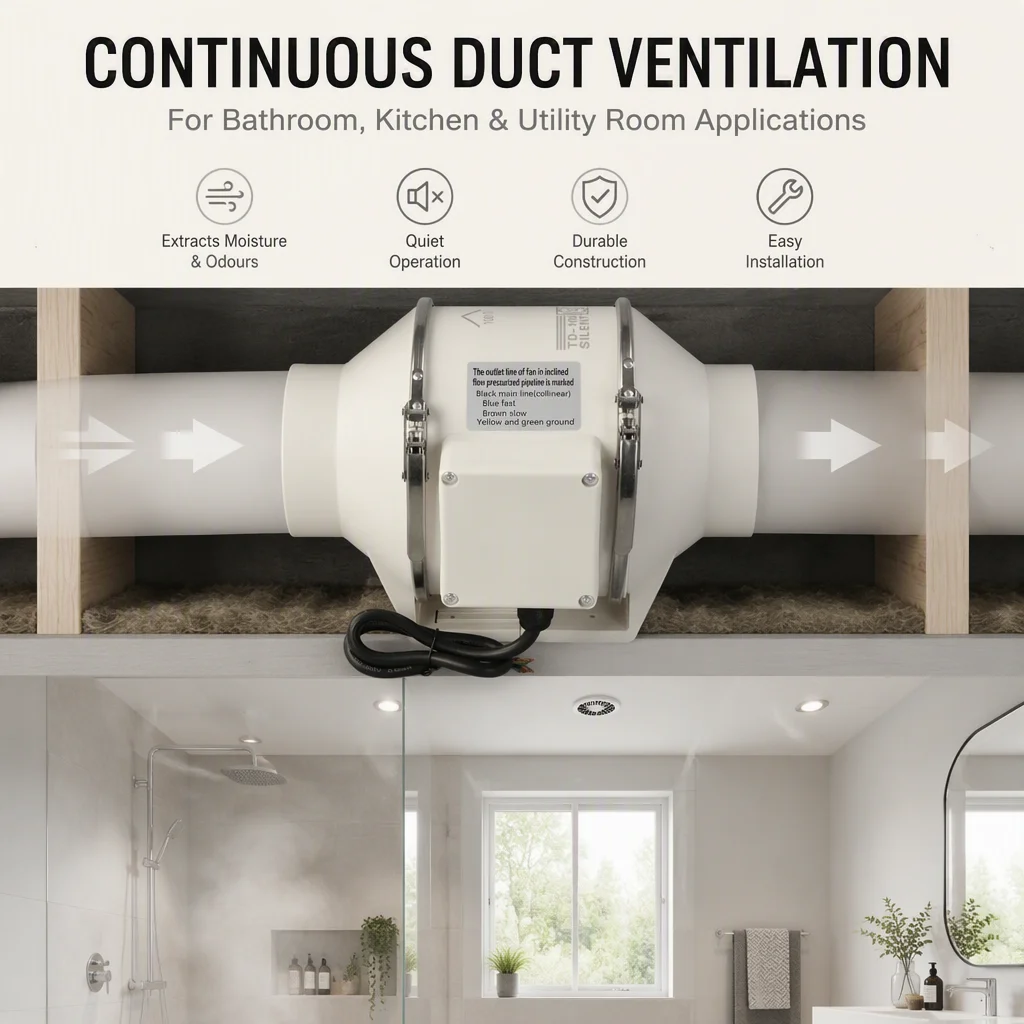 Inline Duct Fan, 150mm, Axial - detail 2