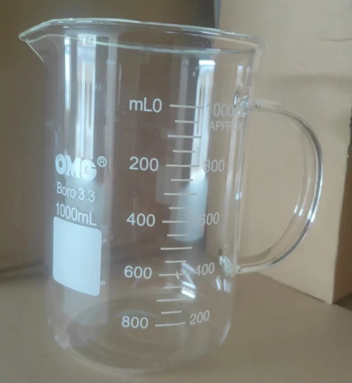 Tiandi Lab 1000ml Double Scale Boro Glass Beaker With Handle Buy Laboratory 100ml Glass 9438