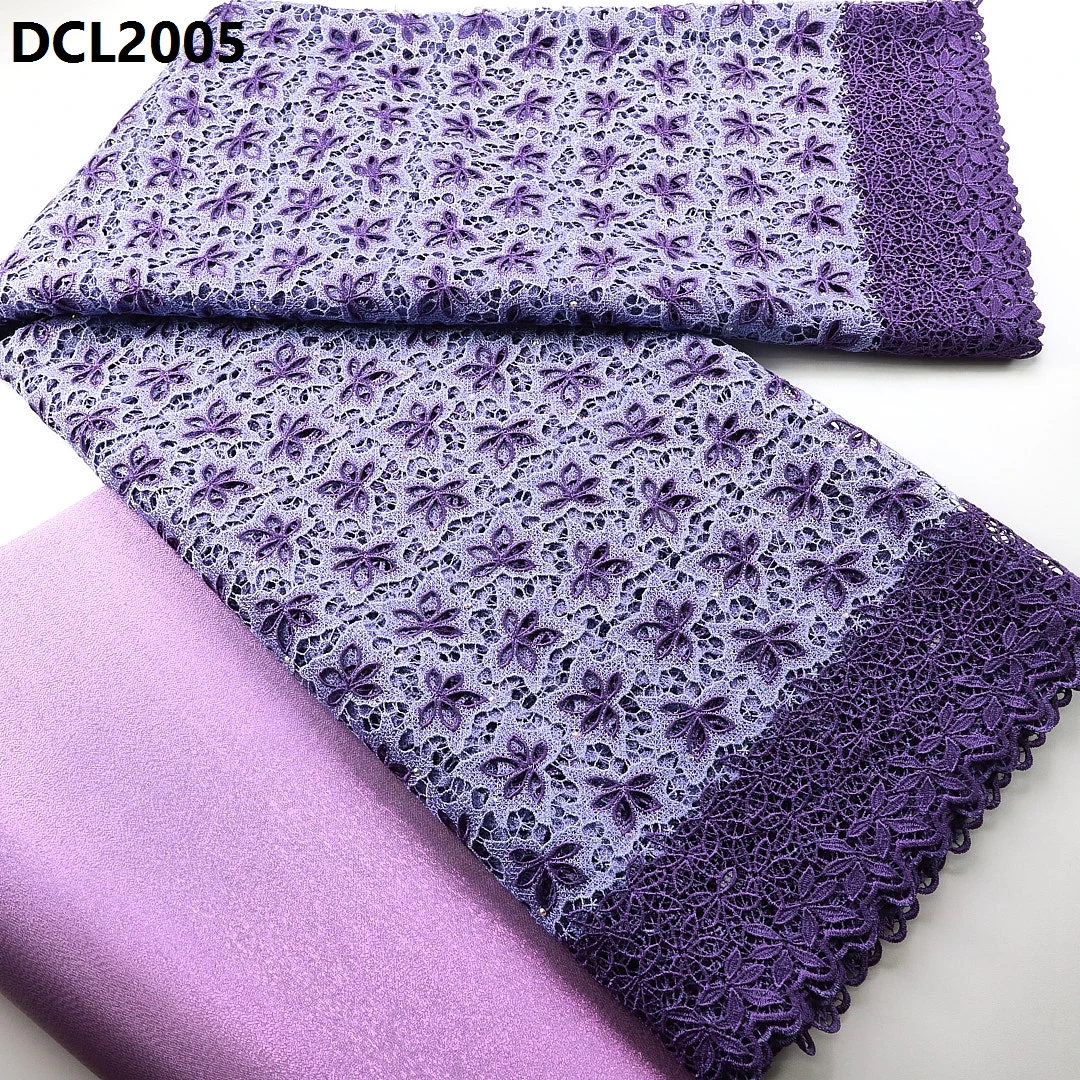 High Quality Muslin Fabric Most Popular Dubai Fabric swiss Voile for Senegal Party & Wedding Dress Guipure Lace Fabric