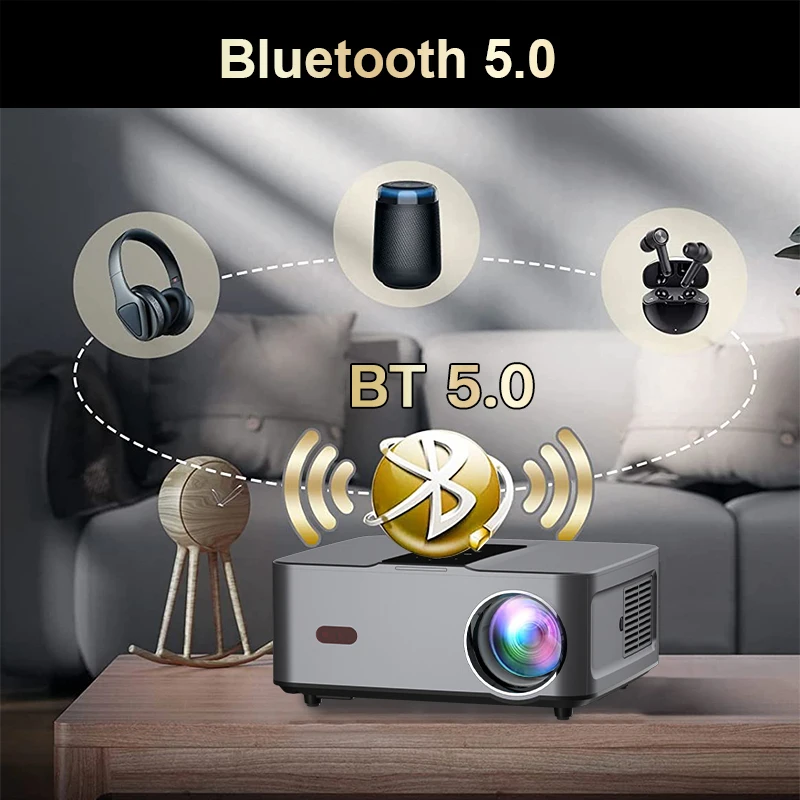 Rigal P1A Video Beam Projector Screen 200 Home Theater Data Proyector Wifi Led 4k bluetooth Table Stand Projector