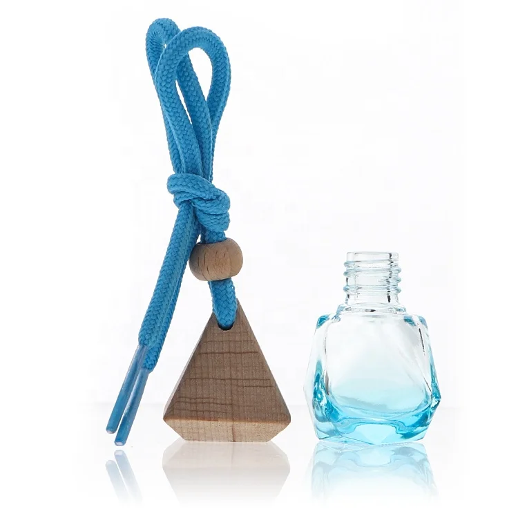 5ml 8ml 10ml 12ml 15ml 17ml Wooden Cap Empty Glass Car air Freshener Hanging Perfume Bottle Fragrance Bottle Diffuser Bottle