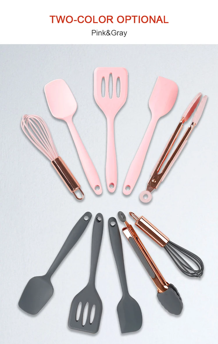 5PCS/Set Silicone Spatula Set for Baking, Cooking and Mixing High