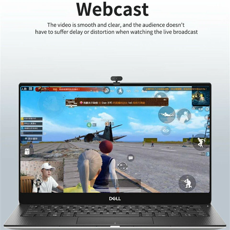 1080P Full HD Mini Webcam with Microphone,Laptop Desktop Computer USB Web Cam Camera Gamer Live Video Call Conference Streaming