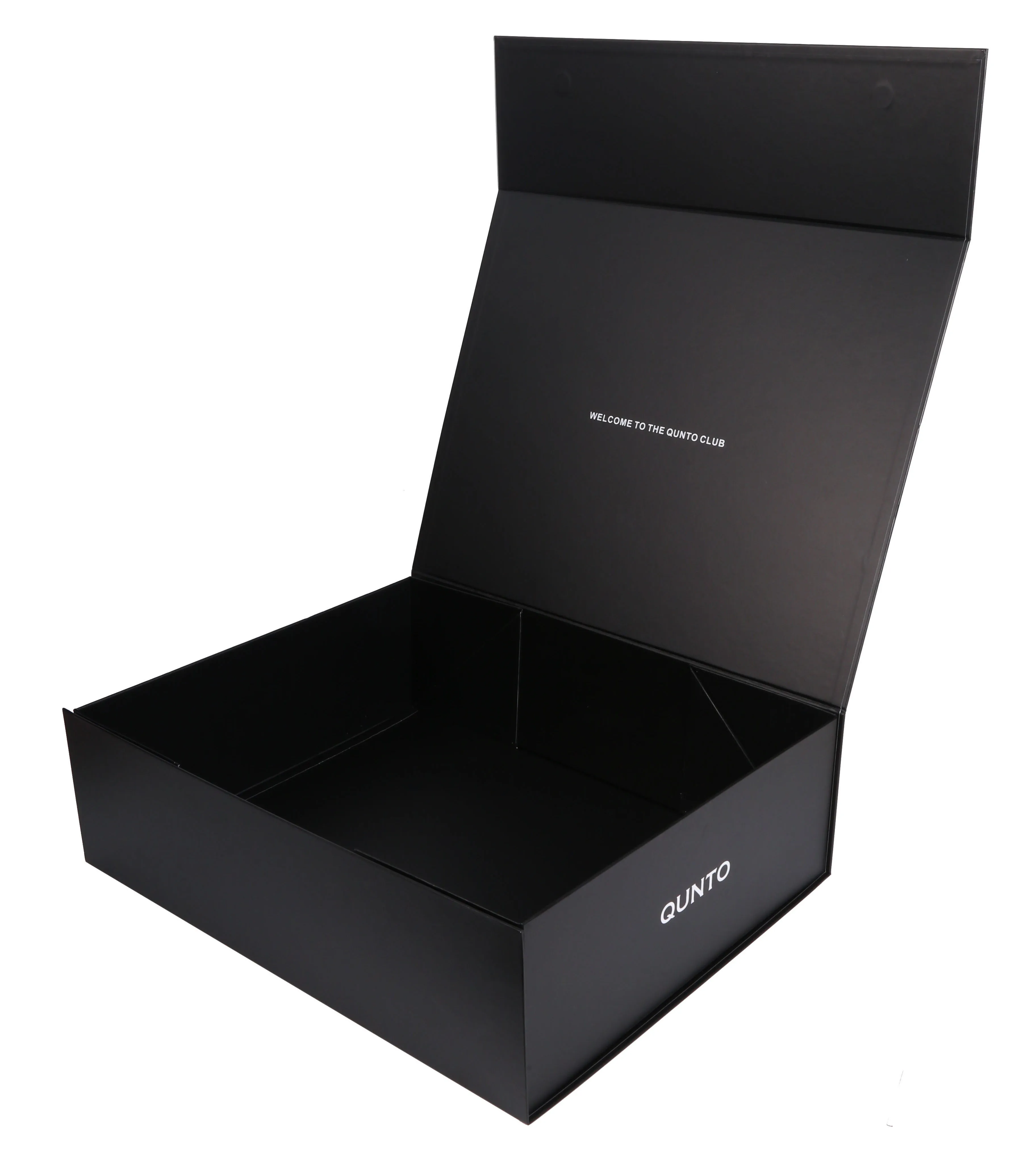 Wholesale Custom Luxury Folding Magnetic Gift Box Black Ribbon Handle ...