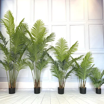 China Wholesale New Design Bonsai Tree Dypsis Lutescens Large Outdoor and Indoor Face Plants Artificial Palm Tree