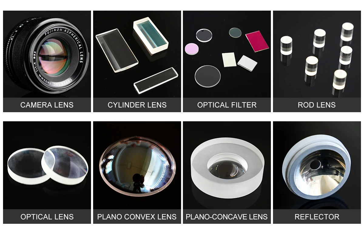 diseño de la lente óptica de 1.5m m a de 300m m, BK7 filtro óptico dicroico 5