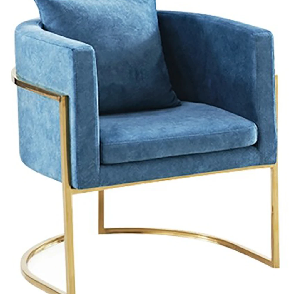 High quality modern velvet design living room furniture lounge accent arm chair salon sofa 4 pieces waiting chairs