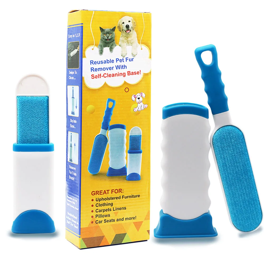 2020 New Pet Hair Remover Brush Efficient Double Side Fur Remover Buy