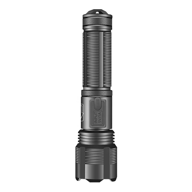Asafee XHP50 LED Flashlight Tactical Waterproof Zoom Rechargeable 5 Modes Powerful Torch Light for Camping Aluminum Alloy Body
