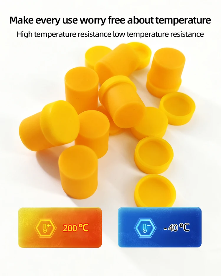 product heavy duty industrial rubber cap silicone lid  cr epdm silicone nbr fkm for machinery protection-4