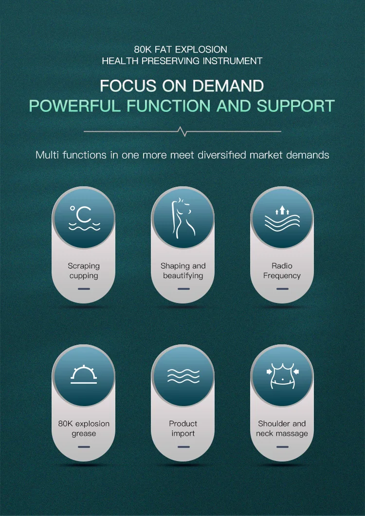 Cavitation Machine 9 in 1 Body Slimming Therapy Machine Desktop 80K Multi-Function Negative Pressure Cavitation Beauty Machine