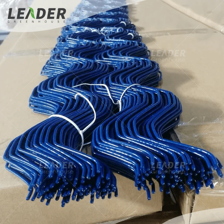 2.8mm Fix Film Wiggle Wire Greenhouse Steel Structure Blue Coated Springs