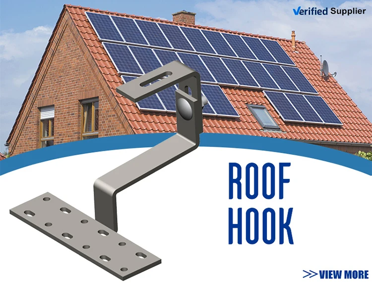 SUS304 Tile Roof Hook - Secure Solar PV Installation