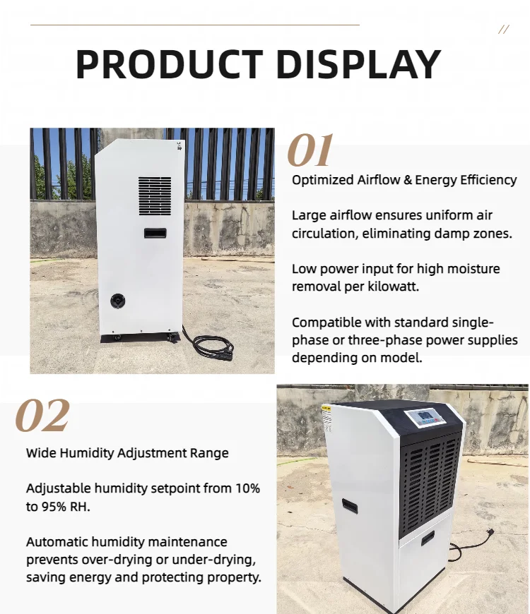 Industrial Dehumidifier, 158L/day, 2600W - detail 22