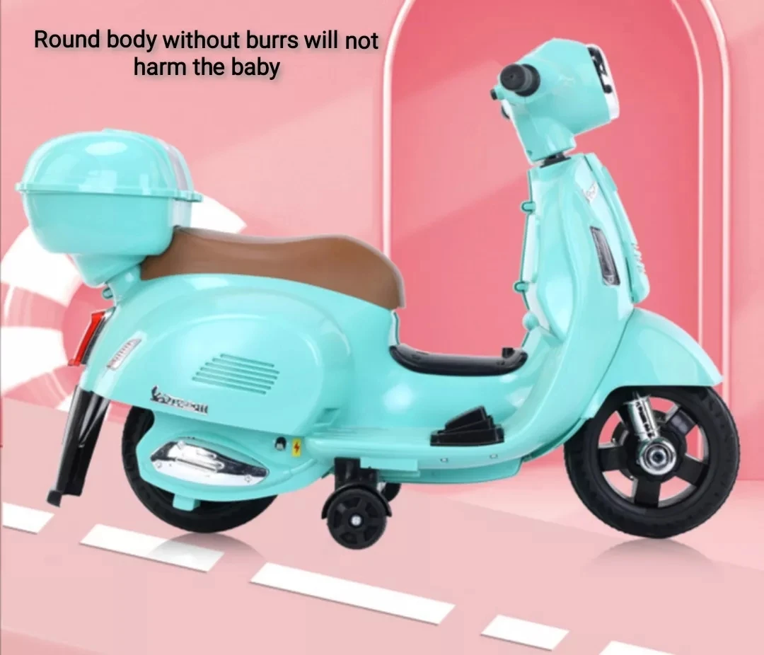 New design of high quality stylish children's toy with music lighting four wheel electric children's motorcycle baby ride on car