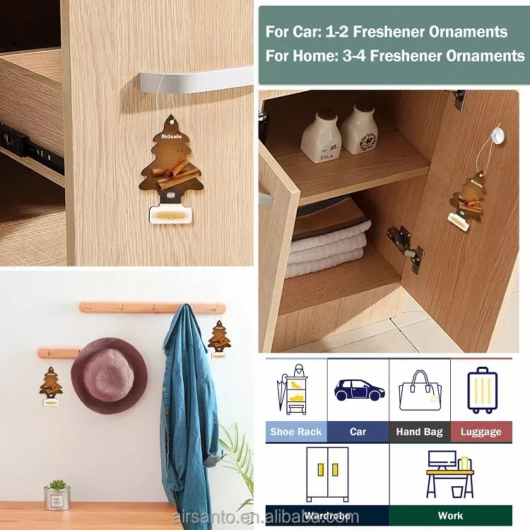 Airsanto New Car Air Freshener Car Freshener Hot Sale Design Printed