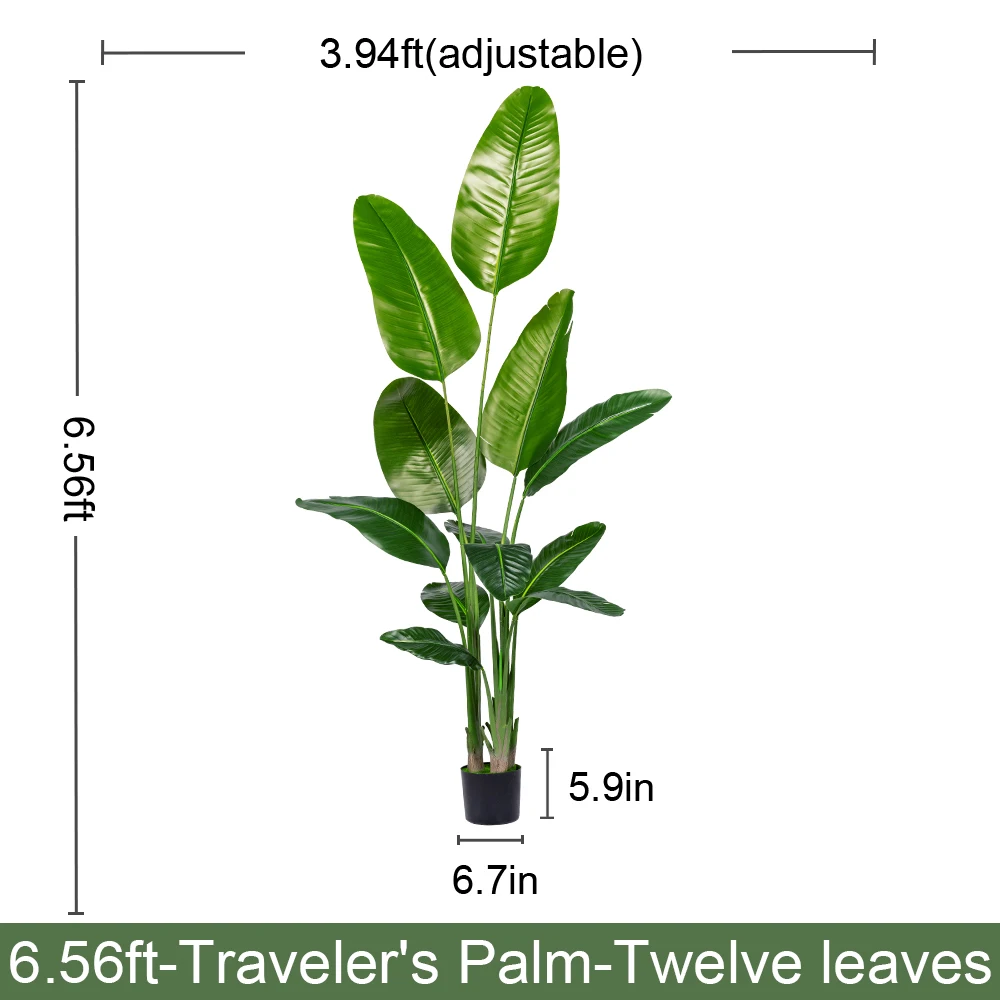 product artificial plants travelers banana palm trees indoor decorative faux plants home hotel garden decor-25