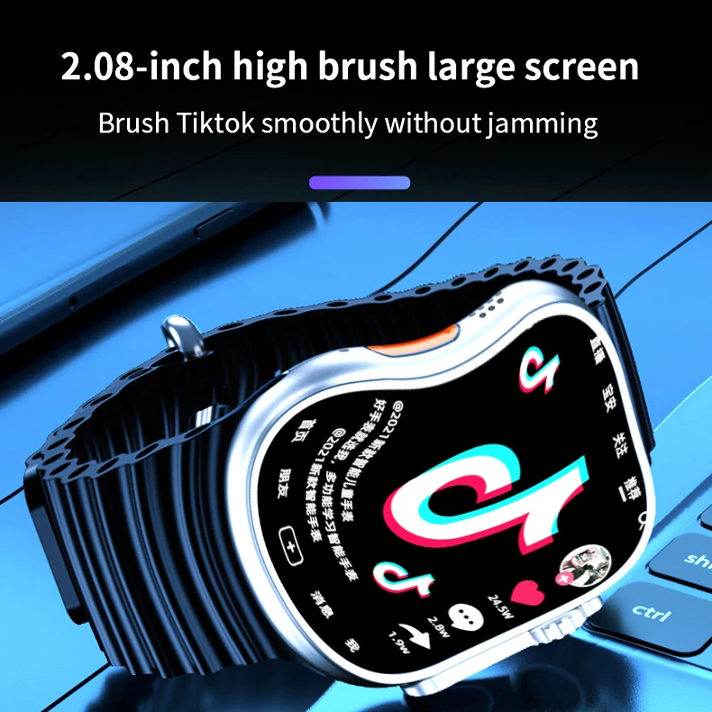 Mobile C90 Ultra Smart Watch With Wifi And Sim Card 4g Network Android