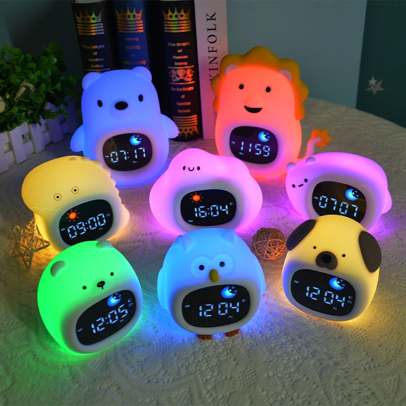 Ready to Rise Children's Sleep Trainer,Toddler Sleep Training Clock With Sun & Moon,Bear Night Light for Toddlers and Kids