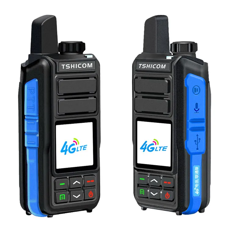 TSHICOM Factory Direct 4G Network Walkie Talkie Sim Card Smart Phone  UHF VHF With GPS Tracking Radio