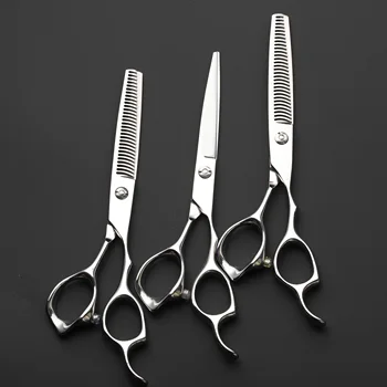 6.0 Inch Barber Shears Salon/ Household Suitable Flat Shears with Antler Tooth & Seamless Design Stainless Steel Handle