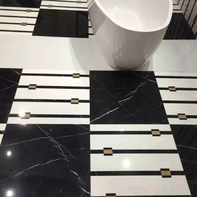 product high quality customization design water jet pattern medallion floor tiles for hotel labby decor flower marble water jet inlay-5