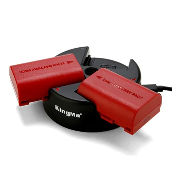 KingMa-BM045-LPE6N High Capacity 2000mAh Decoded Battery and Triple Charger for Canon LPE6 /LP E6N 6D2 EOS R5 R6