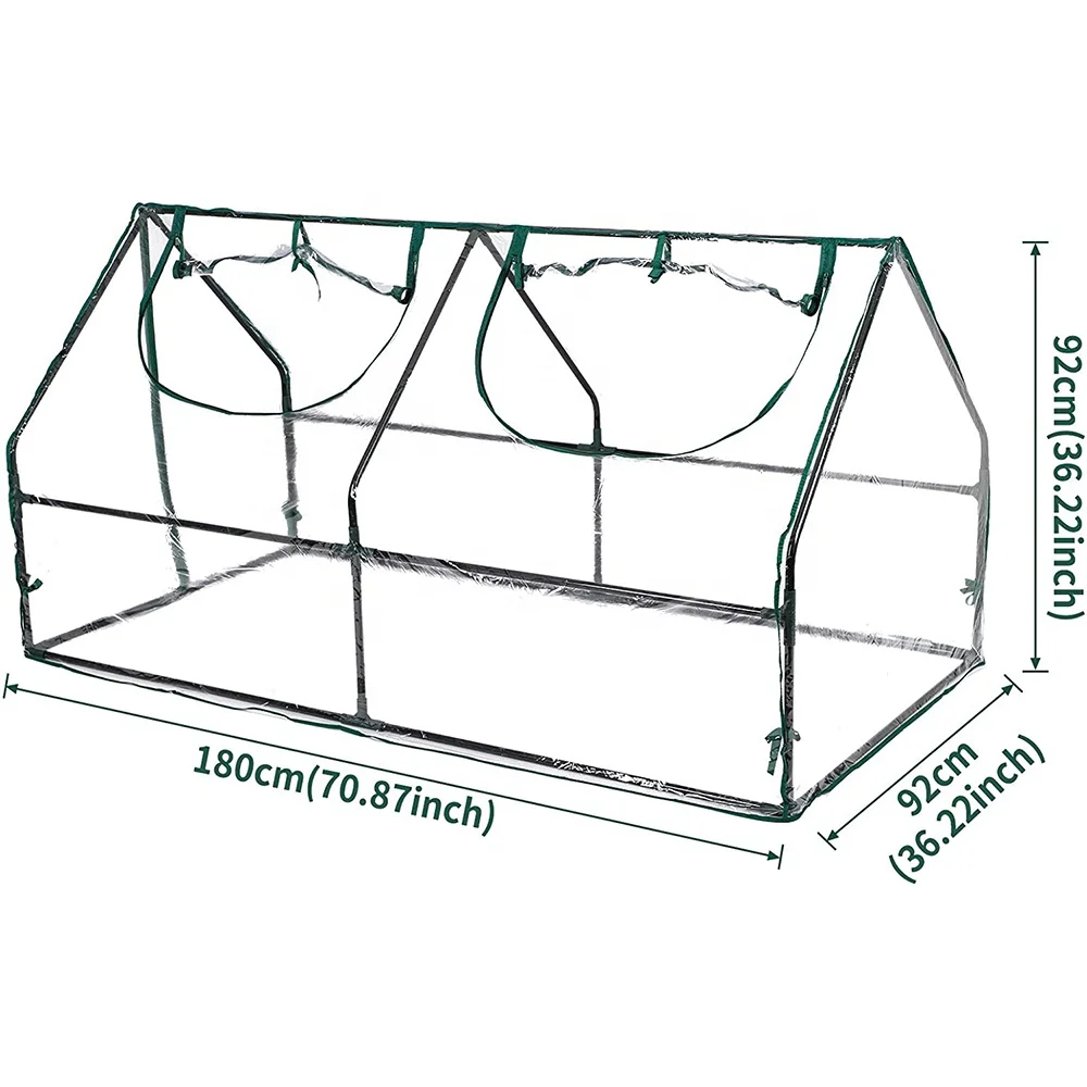Vertak Outdoor Pvc Plants Growing Green House Grow Tent Waterproof Cloche Garden Greenhouse For