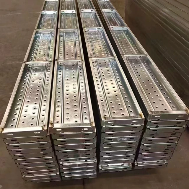 Derfon Q235 Galvanized Scaffolding Steel Planks Scaffold Catwalk Board Ship Anti-skid Deck