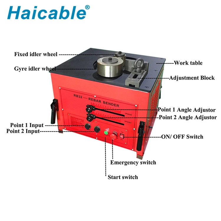 Manual Rebar Ring Bender 36mm Bebr32a Rb32 Electric Rb32 Steel Rod