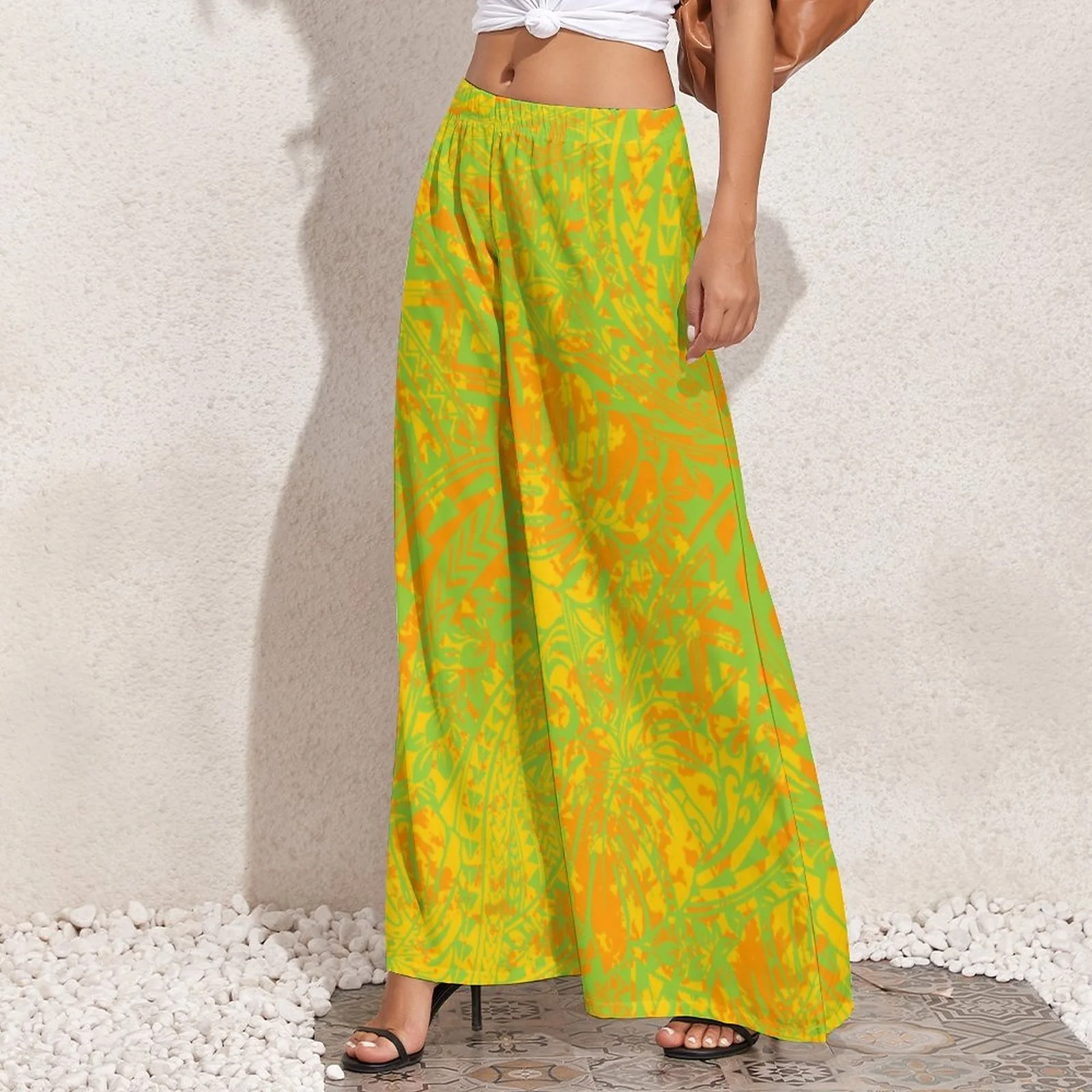 Shop Our Print on Demand Hawaiian Summer Wide Leg Pants