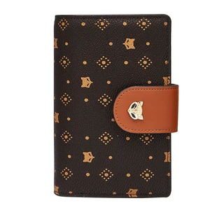 Custom Logo Women's Wallet PVC Leather ID Bank Card Holder Coin Small Bag Wallet