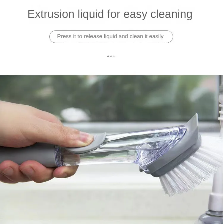 Kitchen Cleaning Brush 2 In 1 Long Handle Kitchen Tools Cleaning Brush
