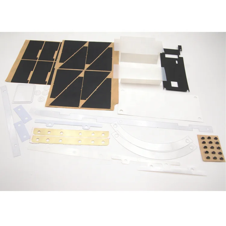 EMI shield custom shape material mylar die cutting self adhesive  die cutting PP insulation sheet