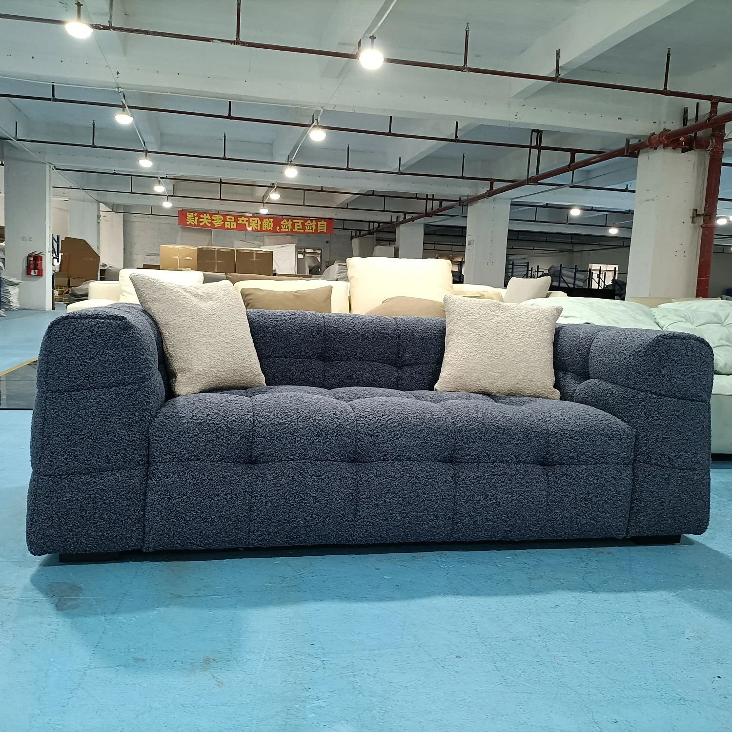 Wholesale Green Velvet Chesterfield Sofa Modern Luxury Fabric Couch