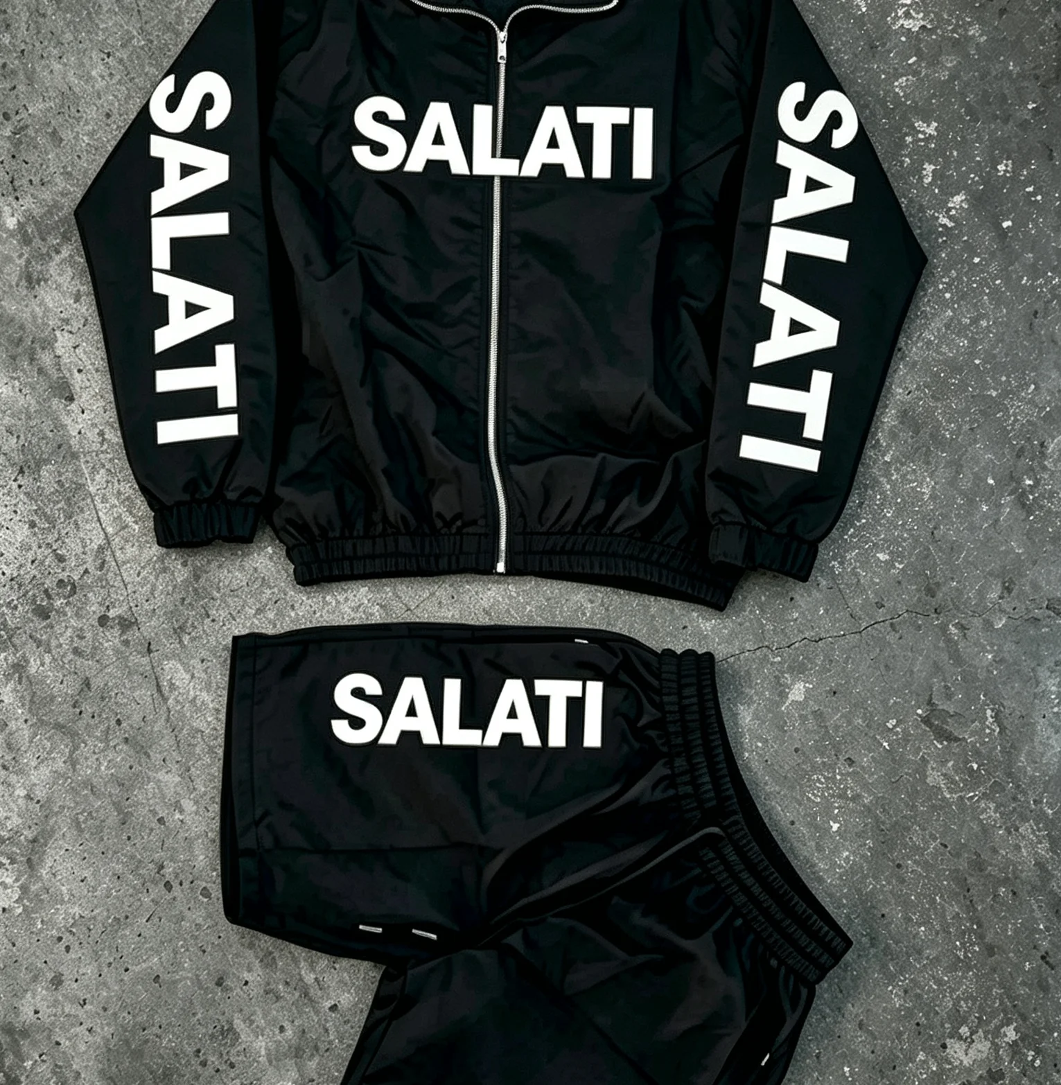 Salati Polyester/Nylon Sportswear Two-Piece Set Men's T-Shirt Shorts Four-Way Stretch Drawstring Closure Eco-Friendly Quick Dry gallery 6