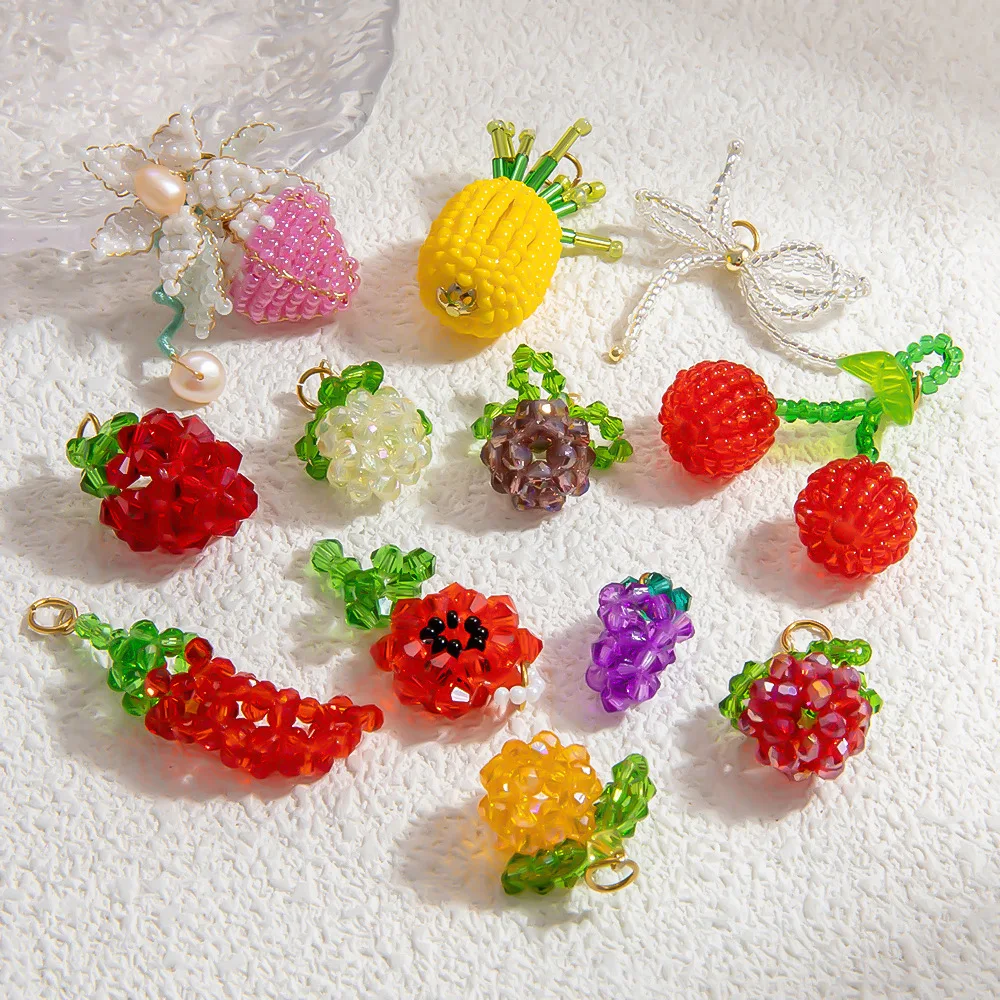 Jewelry Making Fruit Beads 30pcs/bag Polymer Clay Fruit Beads DIY