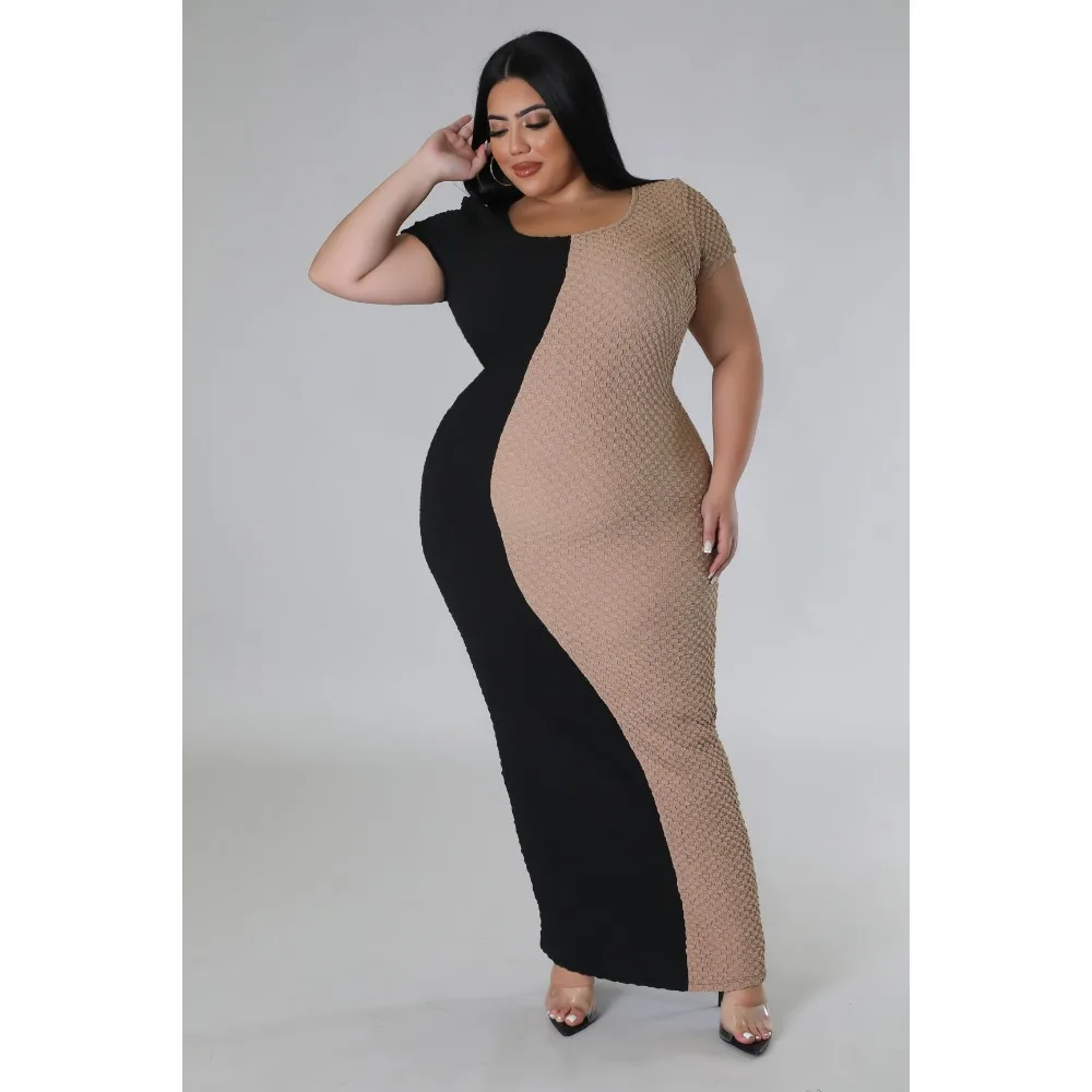 Shop Plus Size Women's Long Maxi Dresses with Italian Flag Design