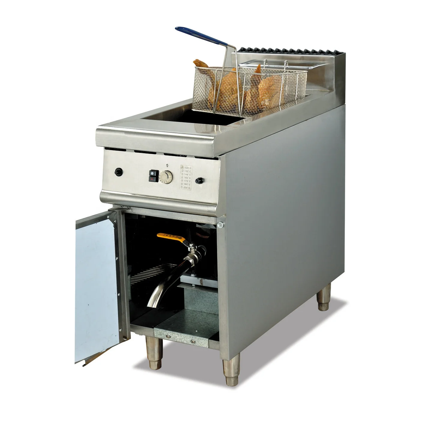 商用不锈钢餐车燃气炸鸡机 - buy fryer machine,mobile food truck