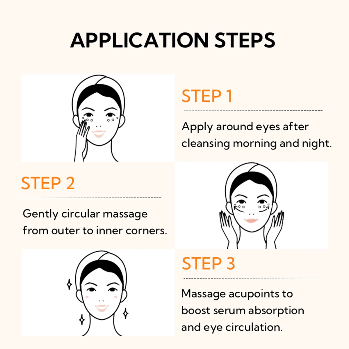 Lanbena Hot Sales VC Eye Facial Serum Nourishing Moisturizing Vitamin C Eye Serum for Women factory