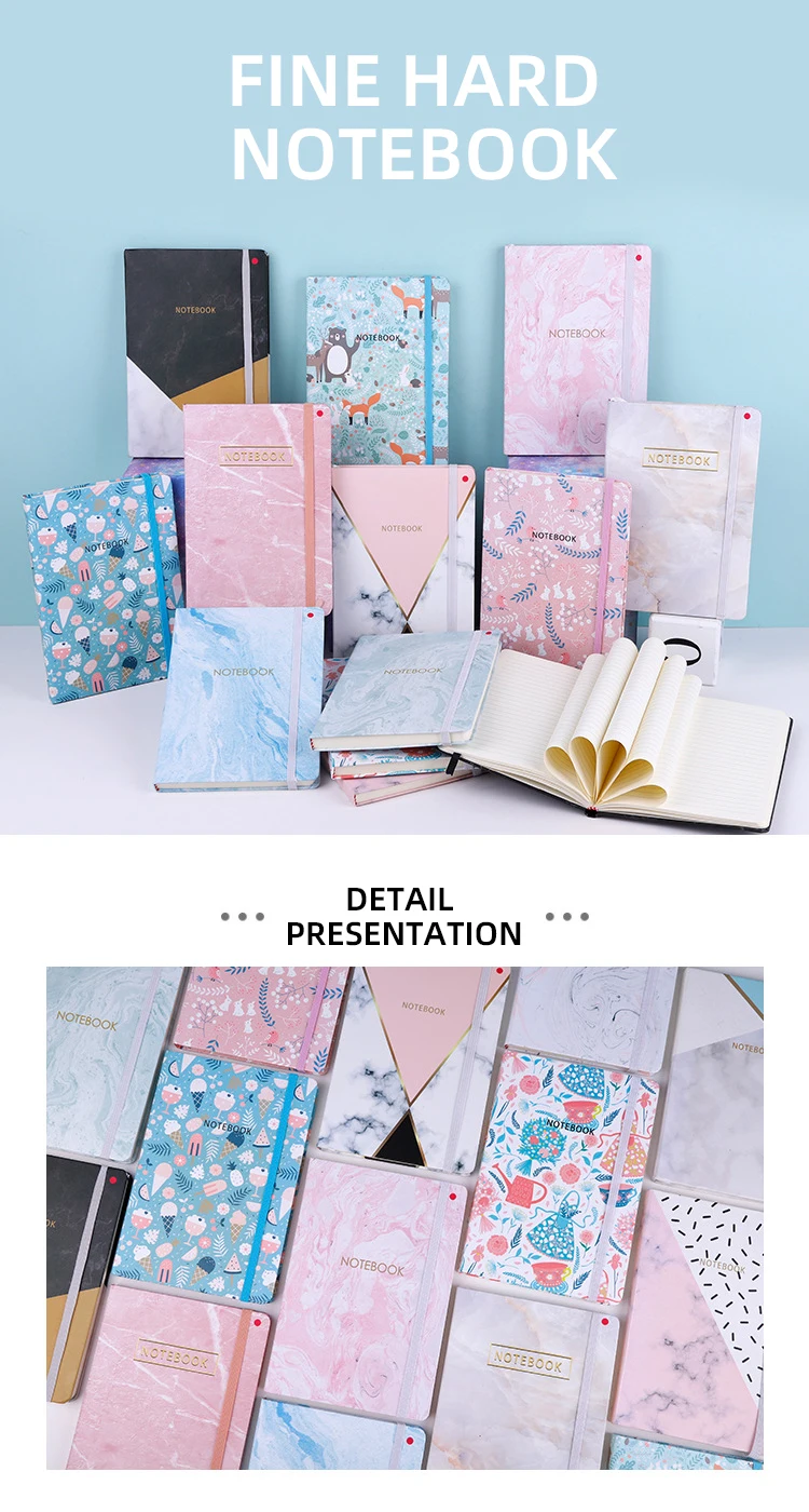 Office Supplies Sublimation Agendas Personalizadas Libreta Diary Marble