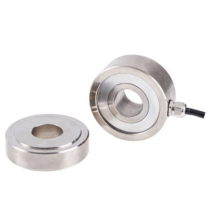 Annular Load Cell Donut Force Sensor Through Hole Type force transducer 500kg 1000kg For Bolt loading Rolling Mill System