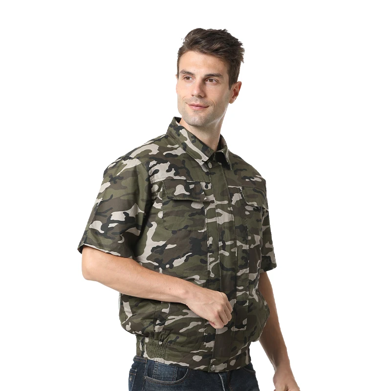 卸売夏男性5 VのUSBバッテリー充電制御エアコンエアコンエアコン服ジャケット