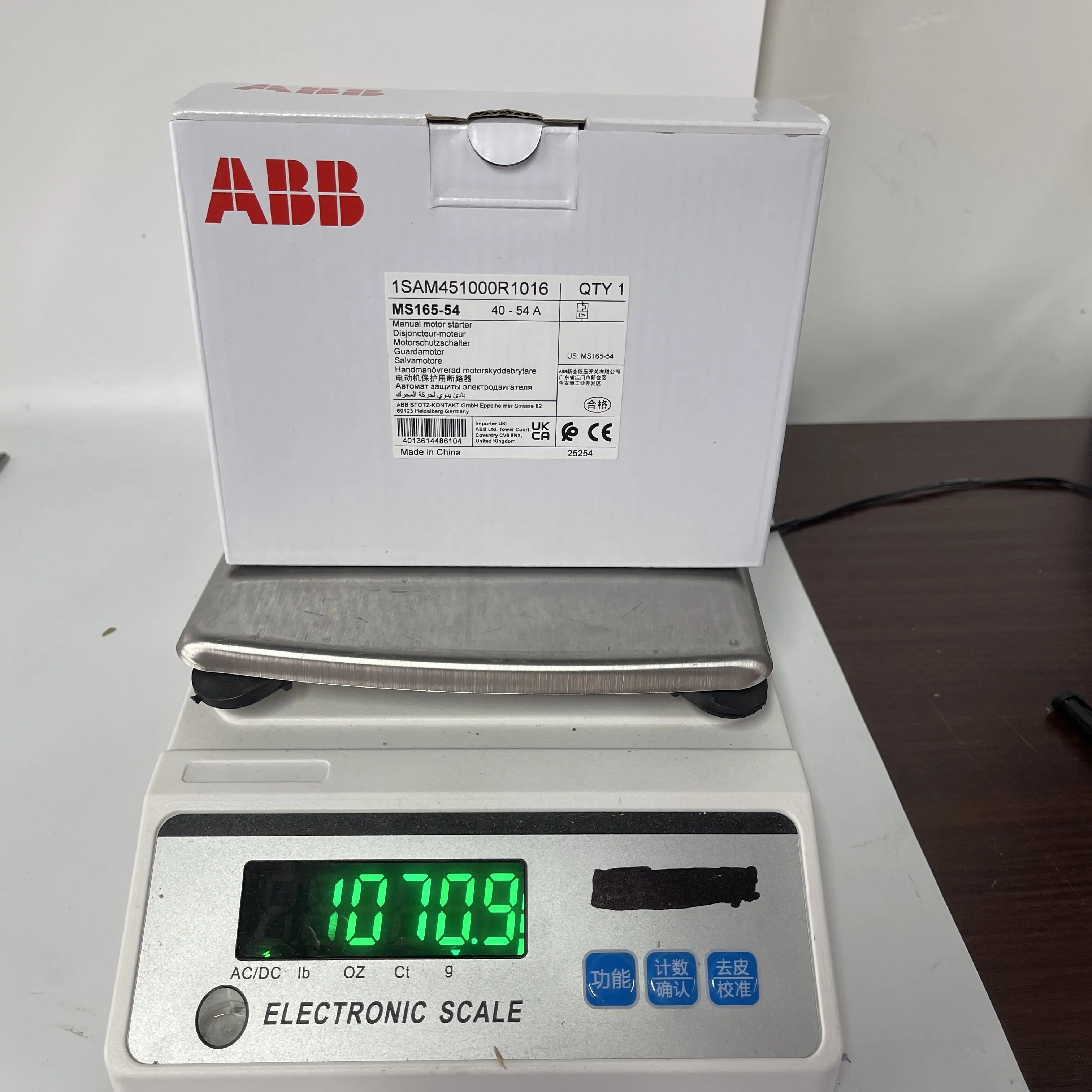 ABB Manual Motor Starter MS165-54 ABB Manual Motor Starter MS165-54
