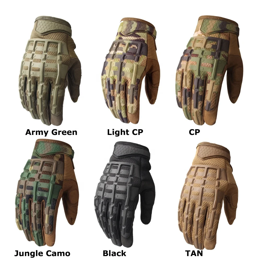 Тактические перчатки с пальцами для сенсорного экрана, военные перчатки для пейнтбола, стрельбы, дышащие защитные перчатки с твердыми костяшками, армейские перчатки