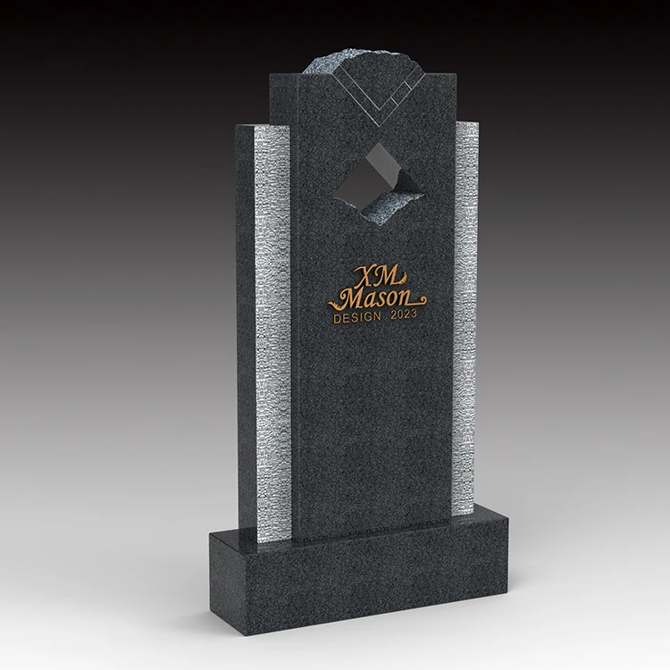 Customized Design Wholesale Granite Guitar Tombstone Slabs Monuments in Germany Price