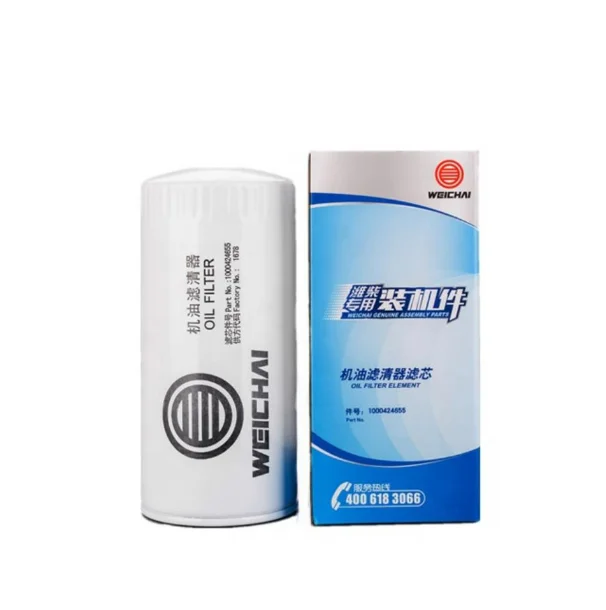 WEICHAI engine spare parts 1000424655 1000424655A oil filter for SEM Construction machines and trucks