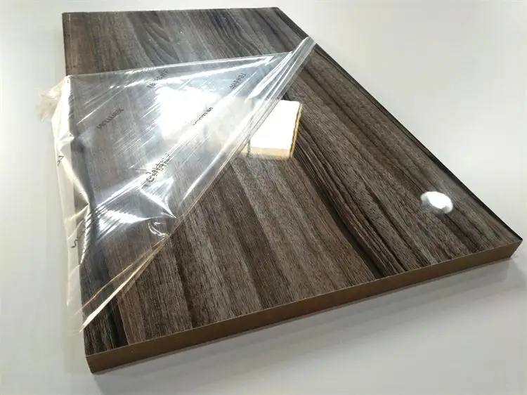 High Gloss Mdf Gloss Wood Grain PET Mdf Board for Home Furniture